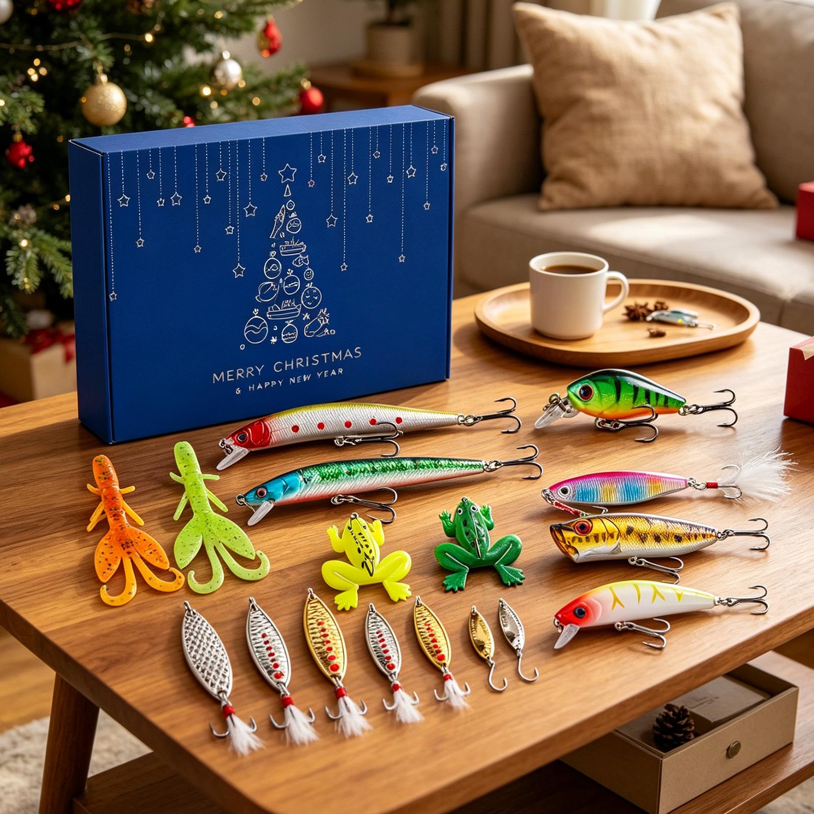عد تنازلي لعيد الميلاد لمدة 24 - مراجعة Fishing Lure Box وسعره