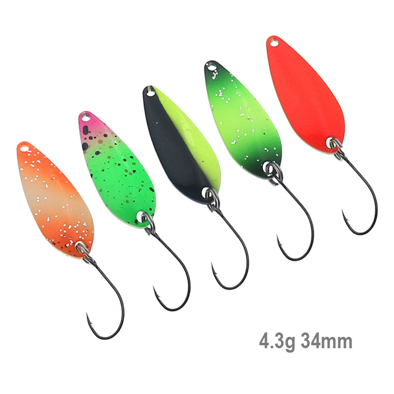 الصيد ملعقة 4.3 جرام 34 مللي م - مراجعة Fishing Lure Spoon وسعره
