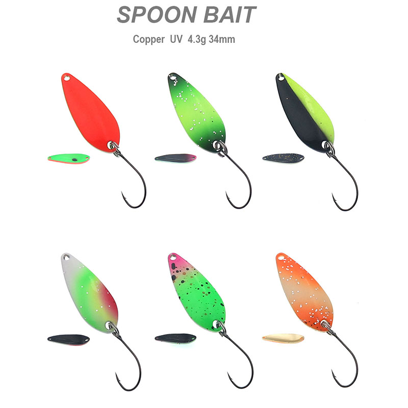 الصيد ملعقة 4.3 جرام 34 مللي م - مراجعة Fishing Lure Spoon وسعره