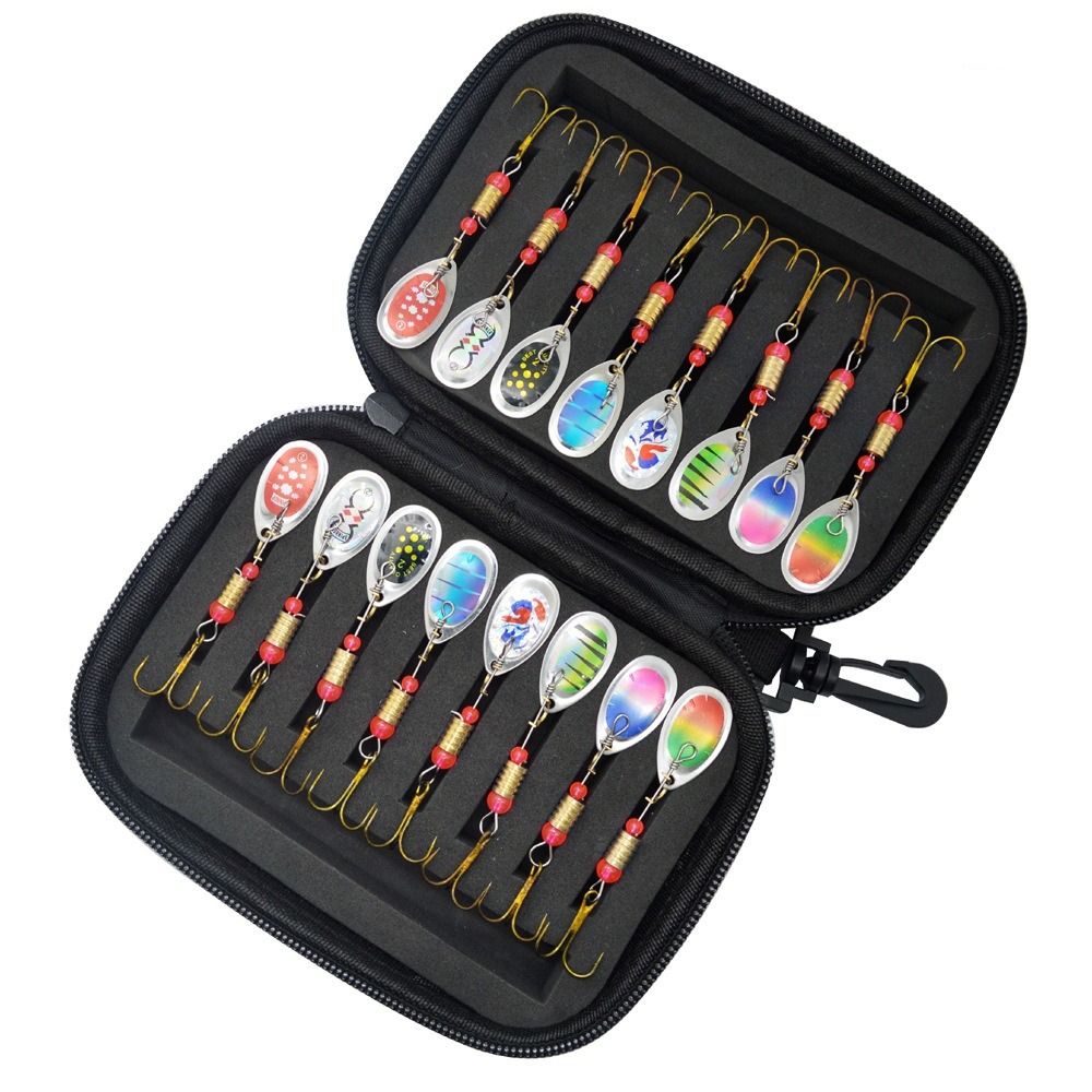 حقيبة تخزين طُعم الصيد الدوارة - مراجعة Fishing Lure Spinnerbait وسعره