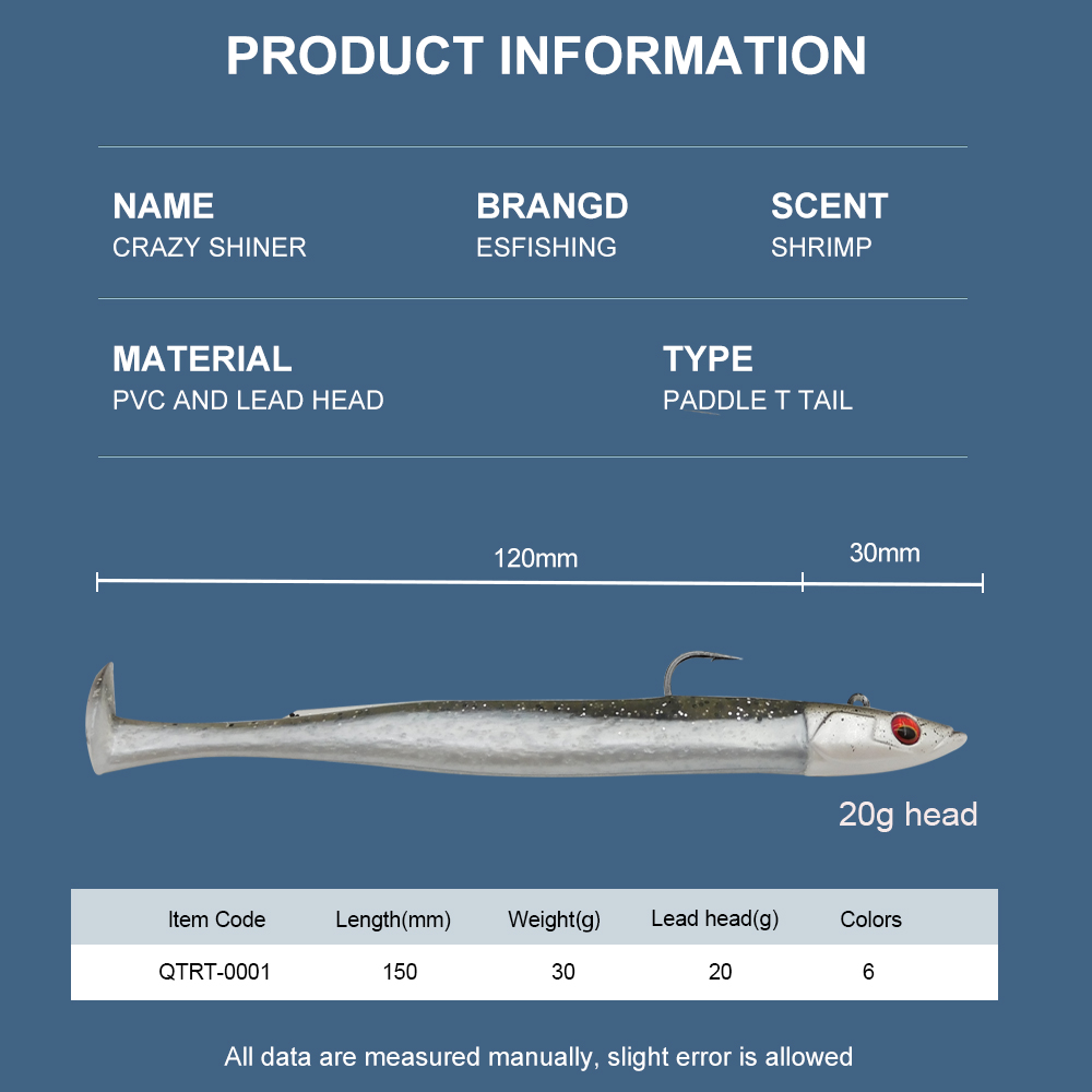ESFISHING طعوم صيد ناعمة Leurr - مراجعة Fishing Lure Swimbait وسعره